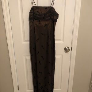 Brown prom dress